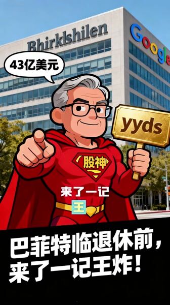 巴菲特临退休前来一记王炸 - 建仓谷歌